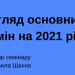Огляд основних змін на 2021 рік